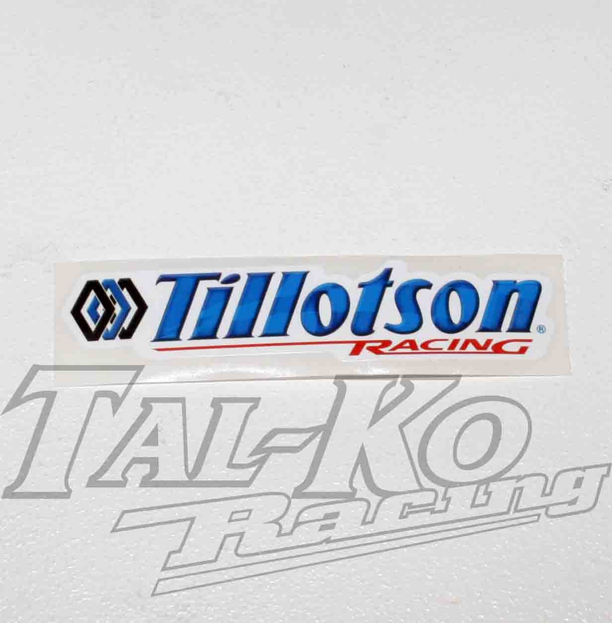 TILLOTSON RACING STICKER DECAL 118 x 27