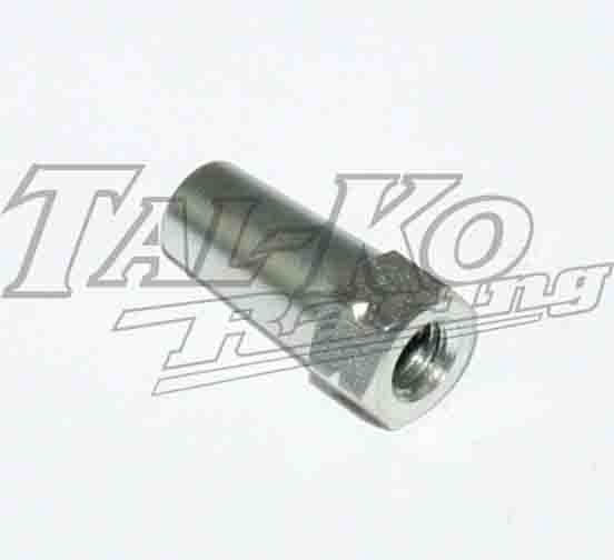 NUT FOR TRACK ROD STEEL M8 LEFT HAND