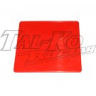 PLASTIC REAR NUMBER PLATE RED