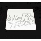 PLASTIC REAR NUMBER PLATE WHITE