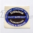 TILLOTSON CARB STICKER DECAL 72 x 60